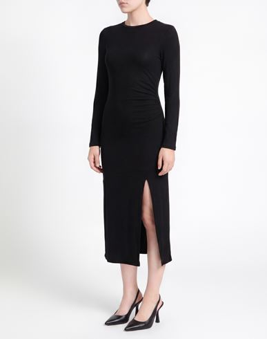 Woman Midi dress Black Size XS Viscose, Elastane