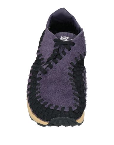 Man Sneakers Purple Size 10 Leather, Textile fibers