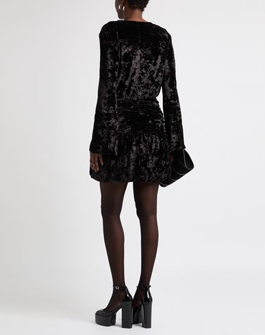 Woman Mini dress Black Size S Polyester, Elastane