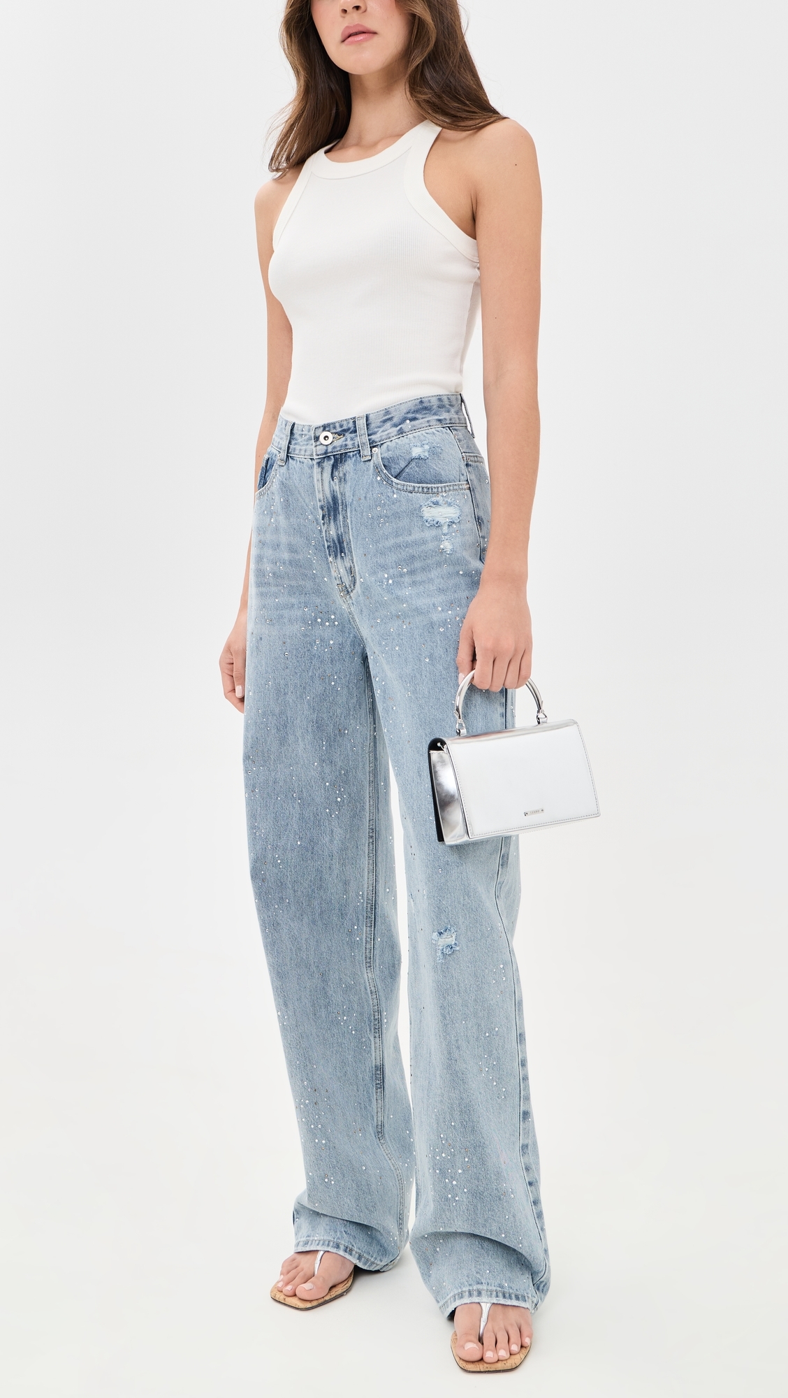 Diamante Jeans Light Denim
