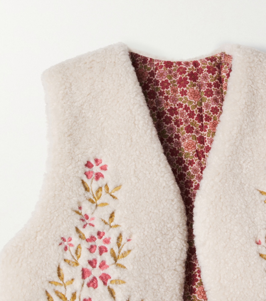 Victoria floral reversible cotton vest