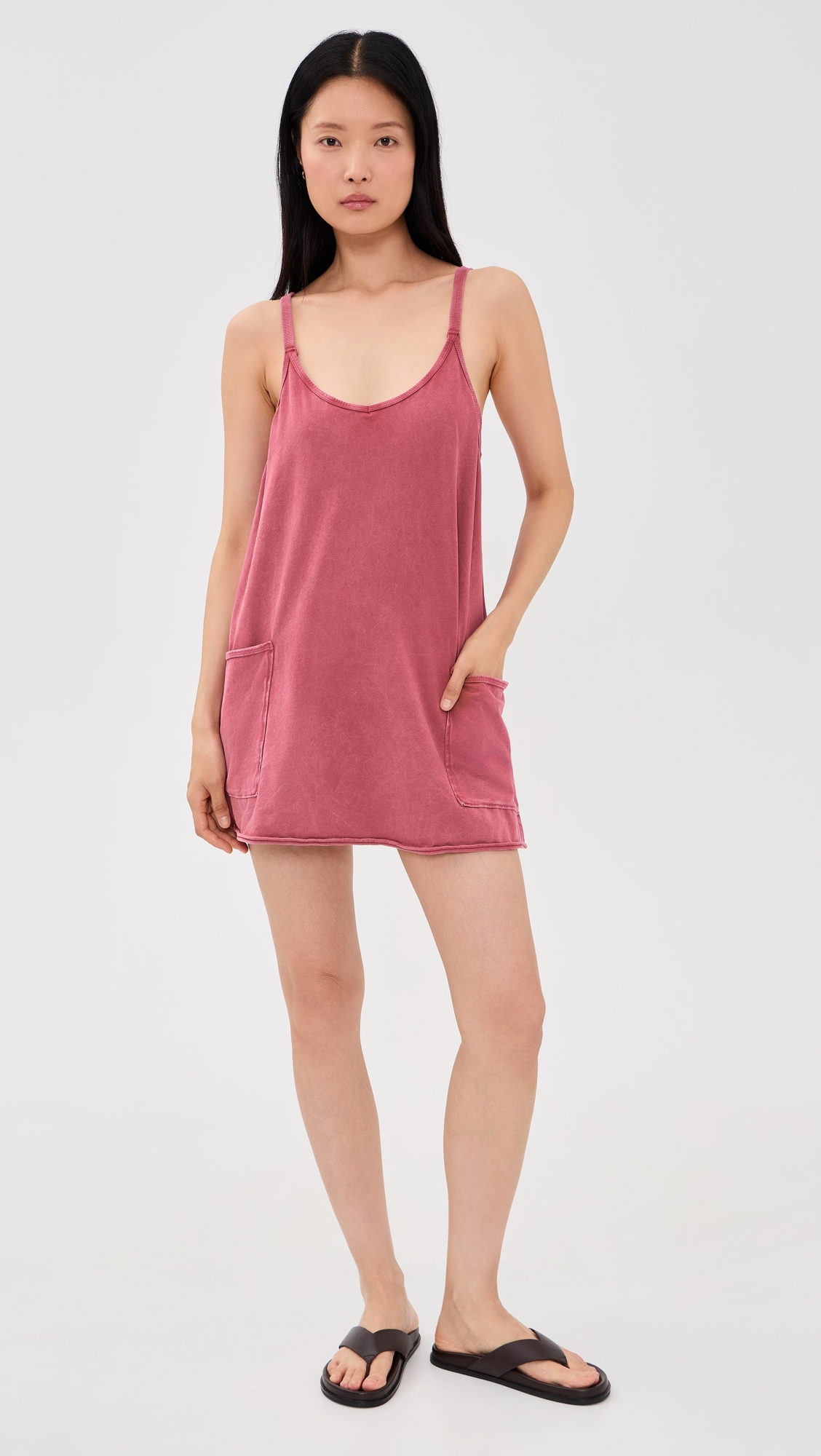 Hot Shot Mini Dress Brick