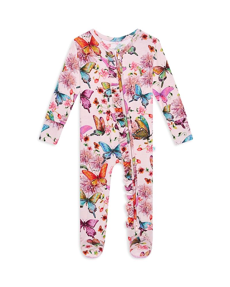 Girls' Butterfly Zip Front Footie - Baby