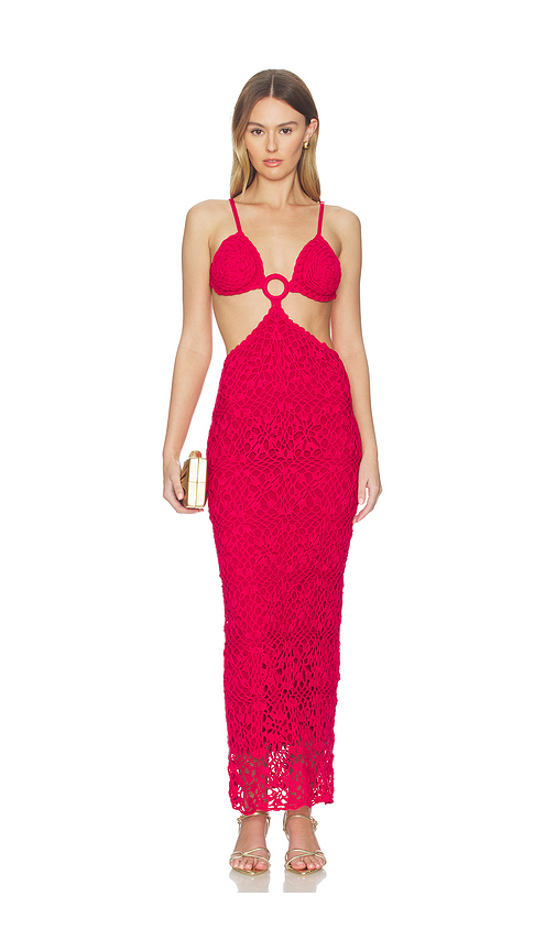 Capittana Martina Rose Dress in Red. XS/S. Also in