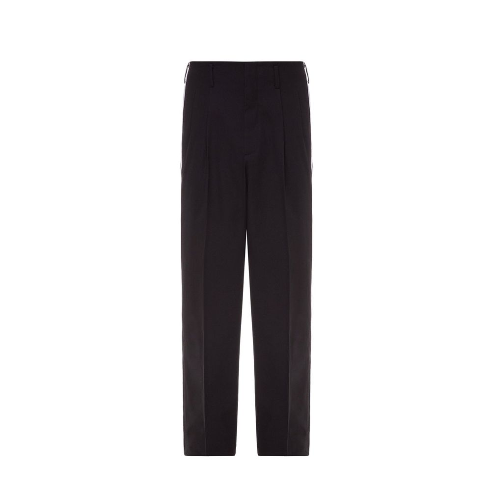 Cotton Trousers — Black