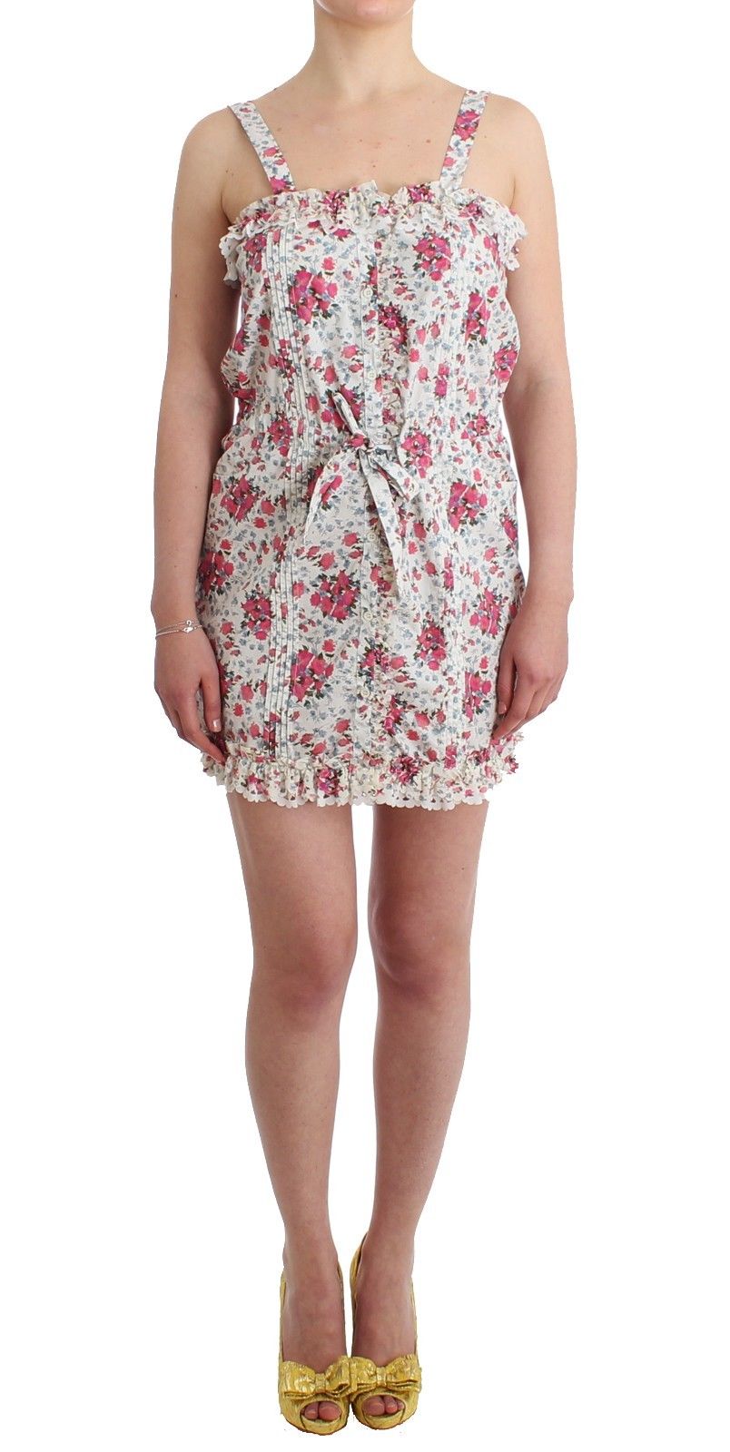 Floral Cotton Dress — Pink