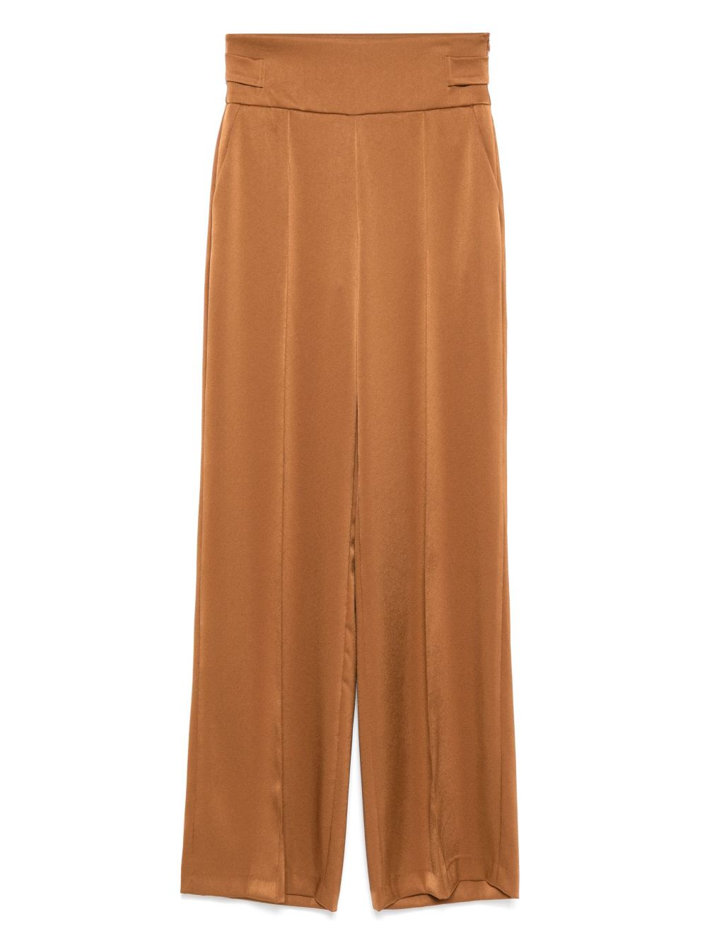 Alejandra Alonso Rojas satin straight-leg trousers - Brown