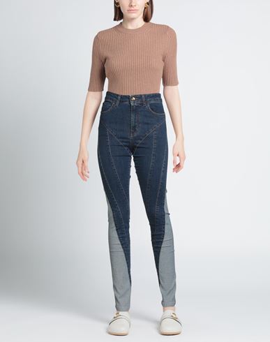 Woman Jeans Blue Size 28 Cotton, Elastane