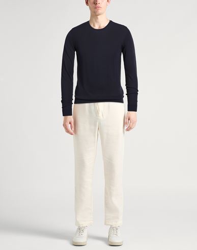 Man Sweater Midnight blue Size 38 Cotton