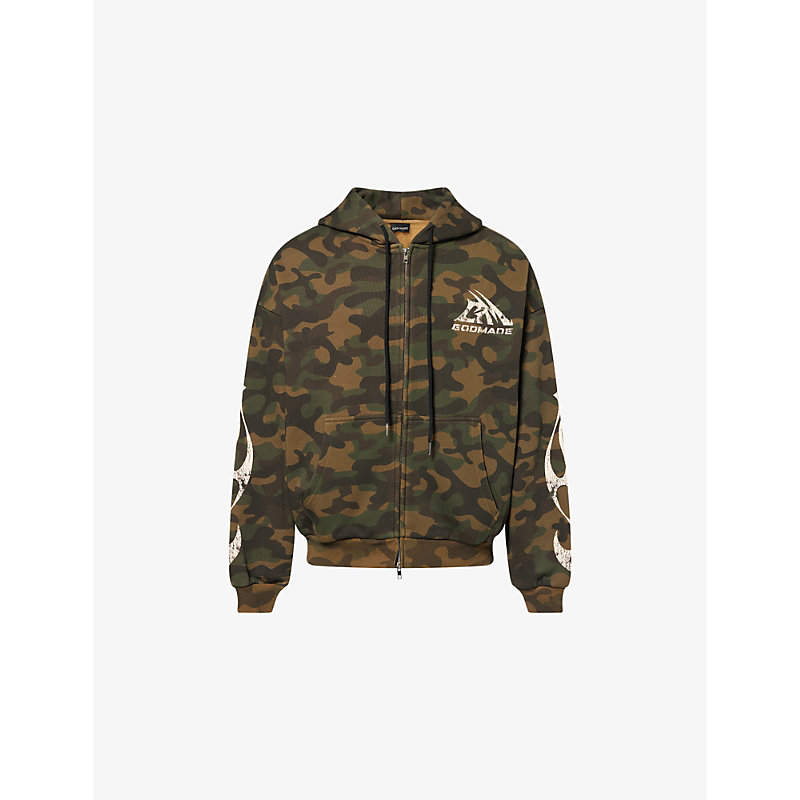 Mens Military Camo Cotton Hoodie