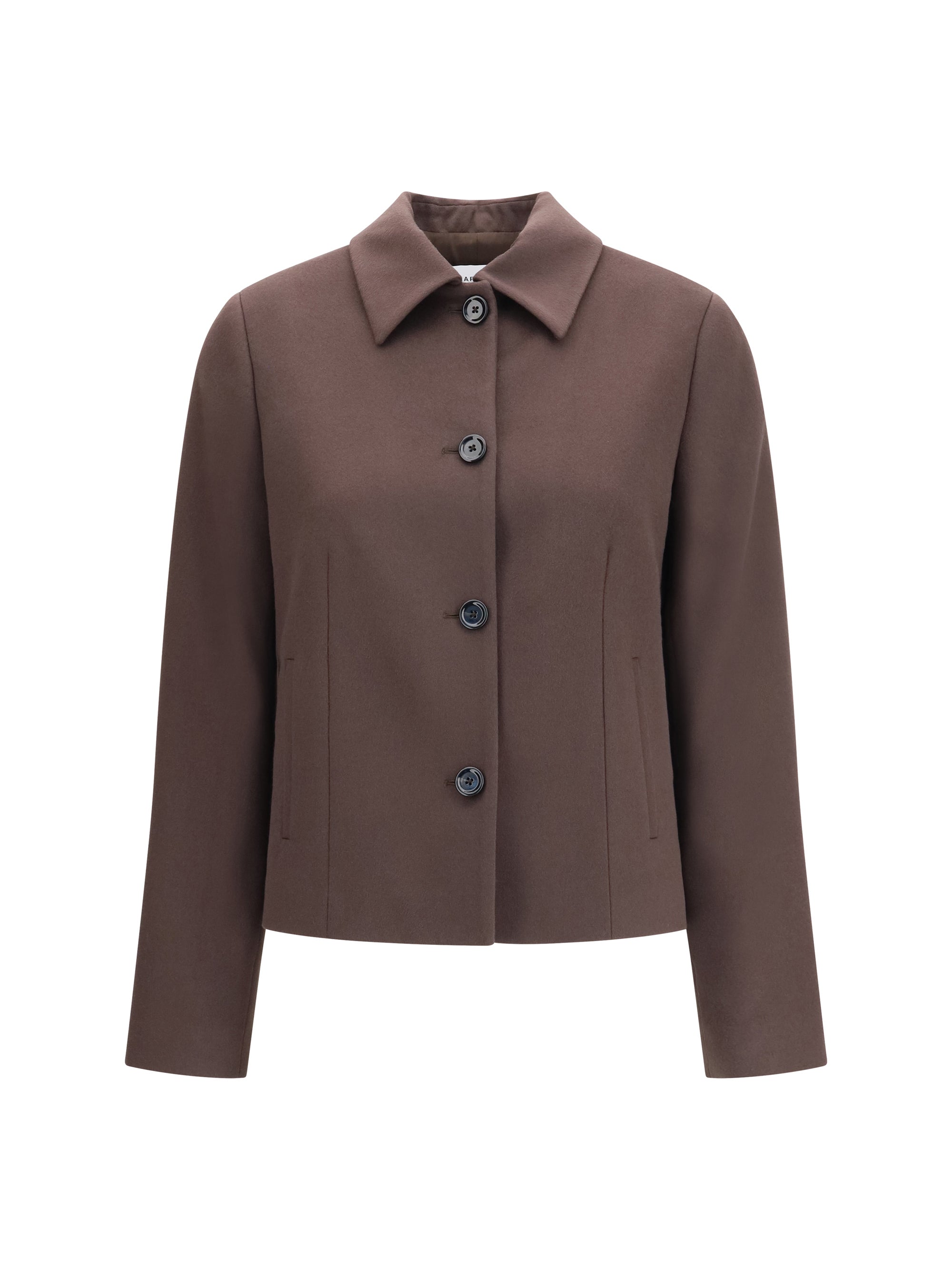 Virgin Wool Fleece Jacket — Brown