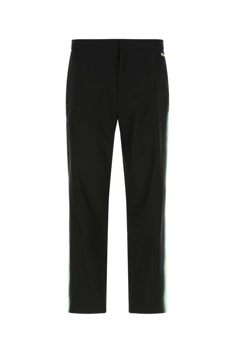 Black Acetate Blend Pant