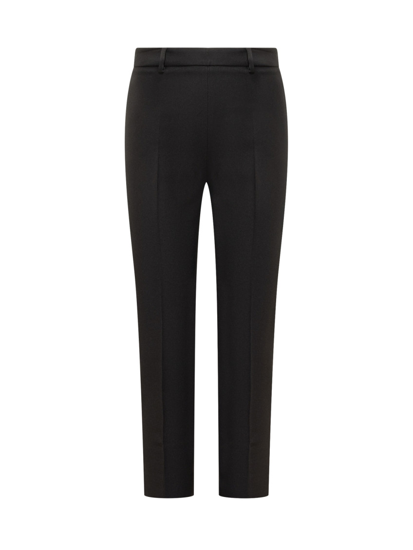 Black Slim Flat Front Pants