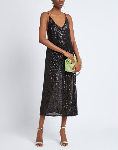 The Nina Studio Woman Midi dress Black Size M Polyester