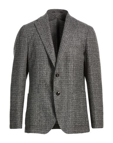 Man Blazer Grey Size 38 Virgin Wool, Polyester