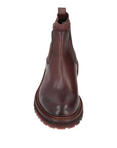 Man Ankle boots Chocolate brown Size 8 Leather