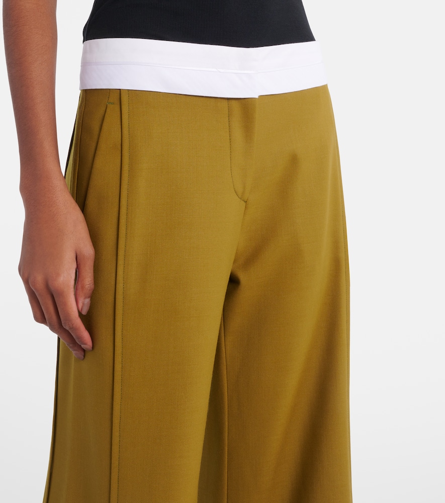 High-rise straight pants