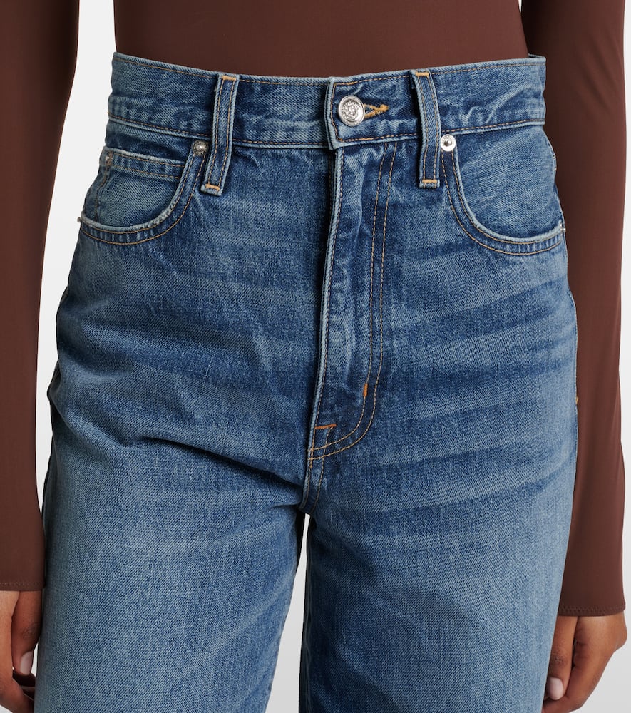 Eva faded wide-leg jeans