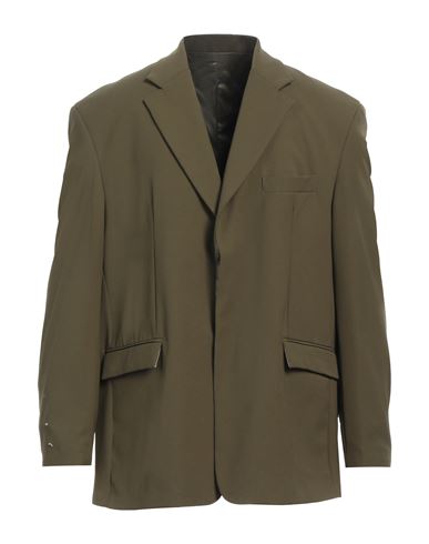 Family First Milano Man Blazer Military green Size 34 Nylon, Elastane
