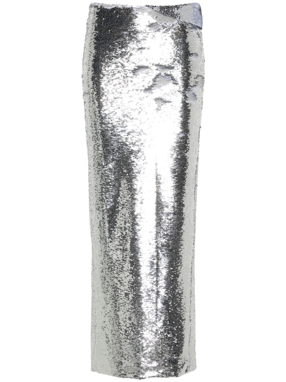 Sequinned maxi skirt - Silver