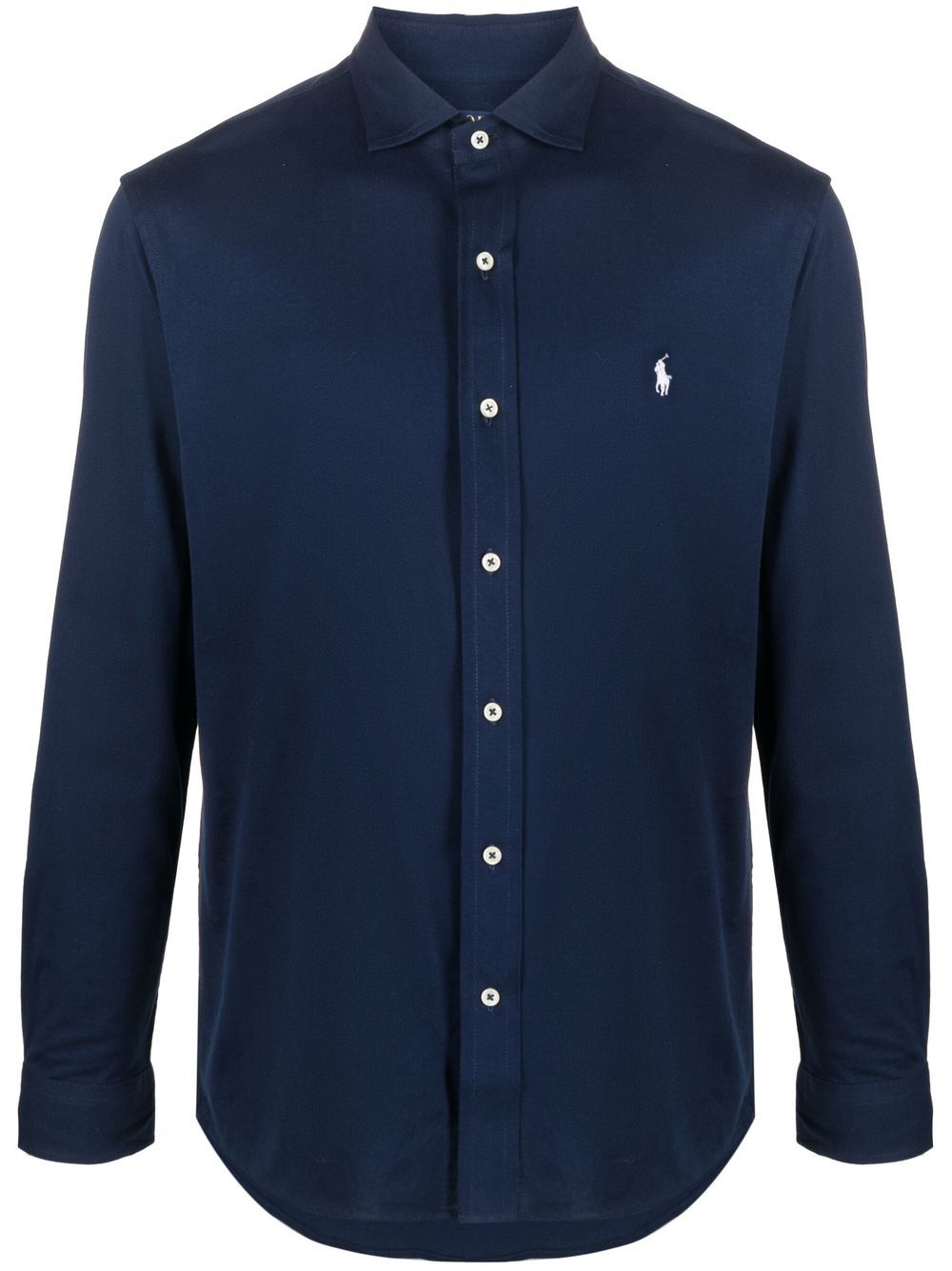 Embroidered polo-pony shirt - Blue