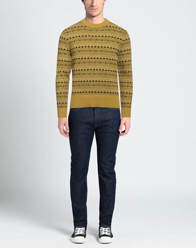 Man Sweater Mustard Size 36 Merino Wool, Acrylic, Polyamide, Mohair wool