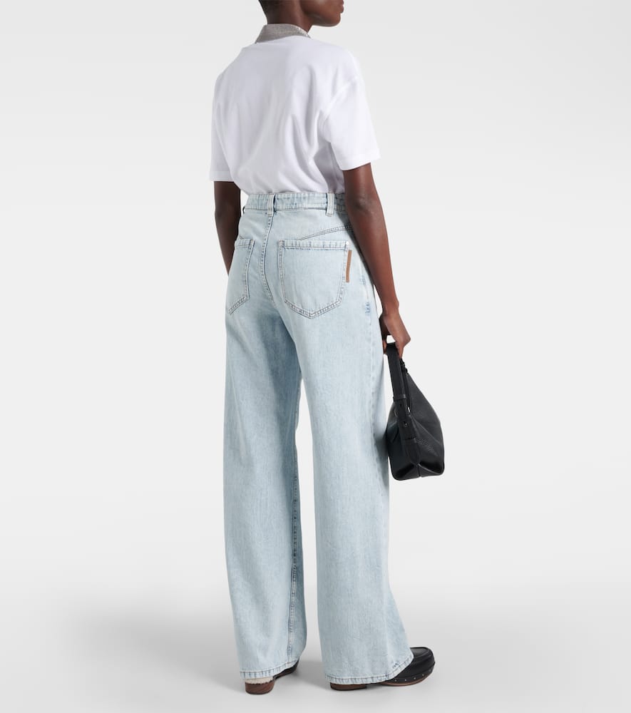 High-rise straight jeans