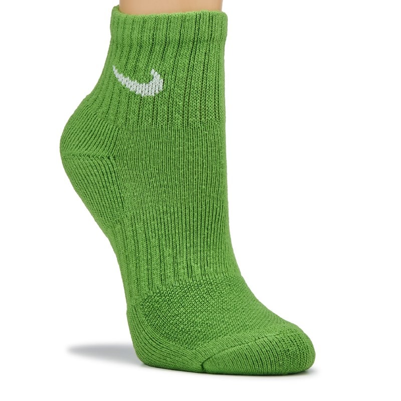 6 Pack Youth Medium Cushioned Ankle Socks (Rainbow Assorted)