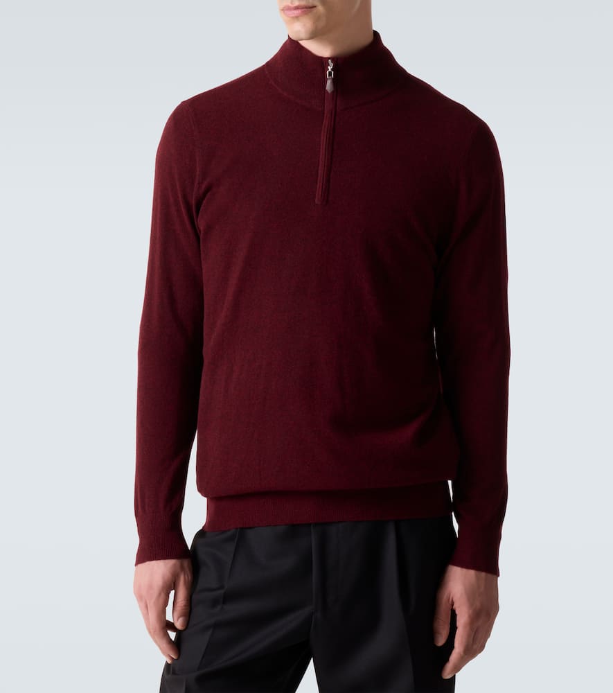 Mr Fenchurch cashmere half-zip sweater
