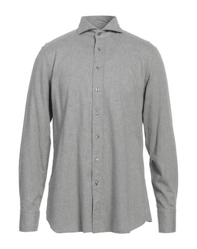 Lardini Man Shirt Grey Size 16 Cotton