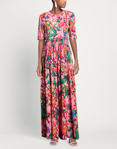 Woman Maxi dress Pink Size L Cotton
