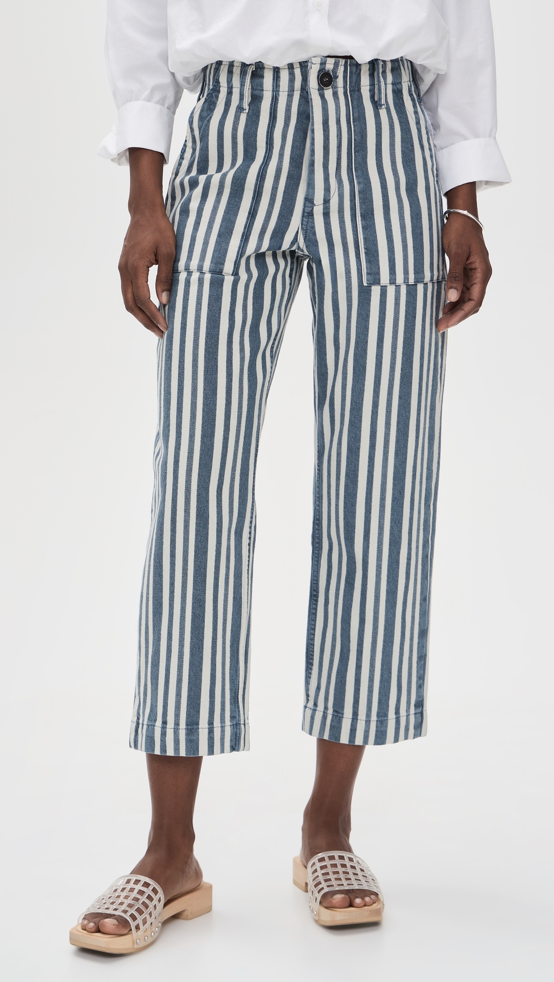 Alex Utility Pants Fisherman Blue Stripe