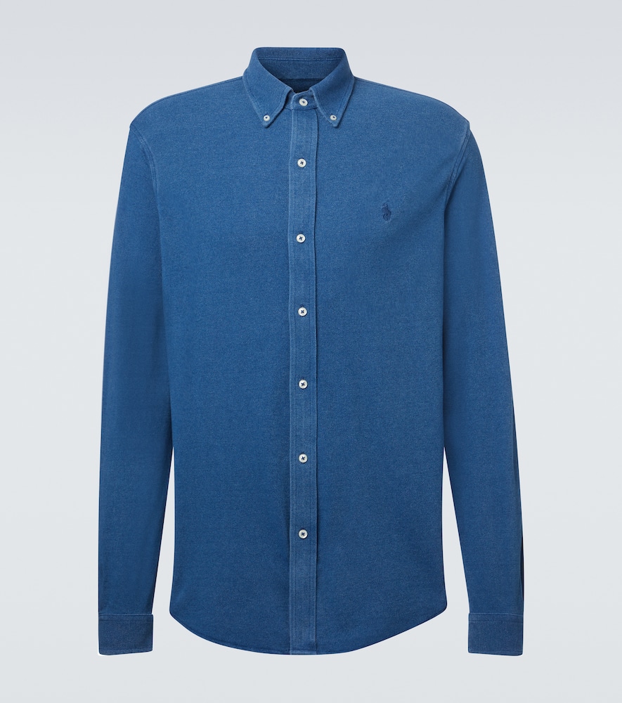 Cotton mesh shirt