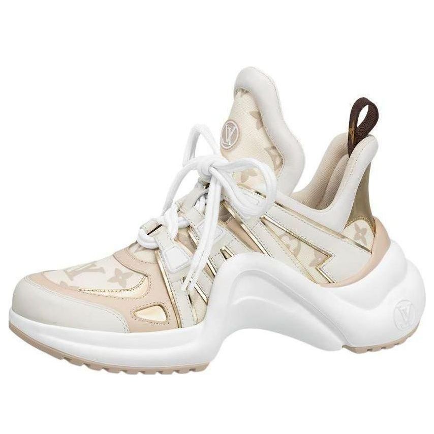 (WMNS) LV Archlight Sneakers 'Beige Monogram Gold'