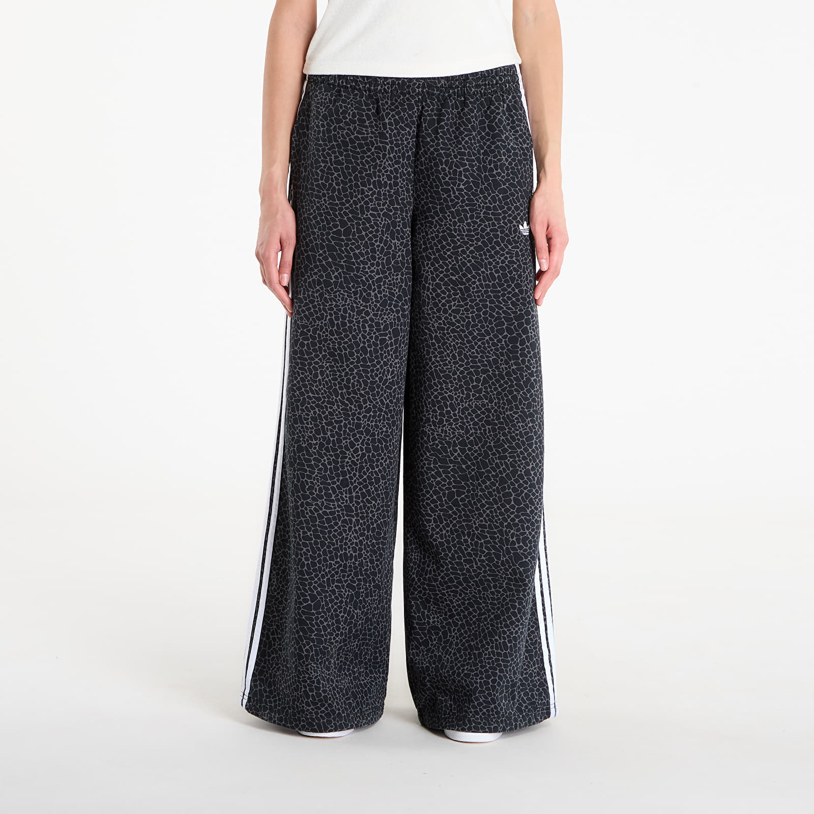Pants adidas Firebird Oversized Aop Denim Pants Black/ Grey Six