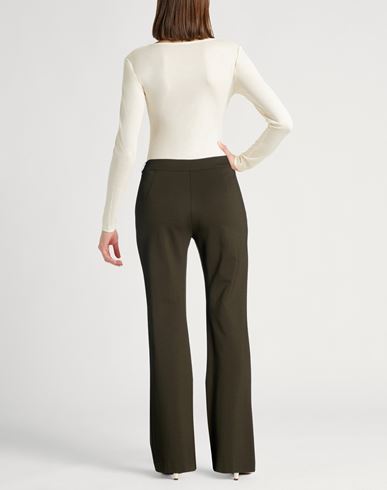 Woman Pants Military green Size 4 Viscose, Polyester, Elastane
