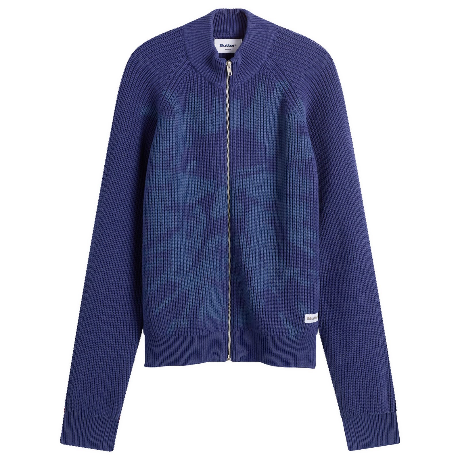 Men's Shout Zip Knit Sweater in Dark Blue