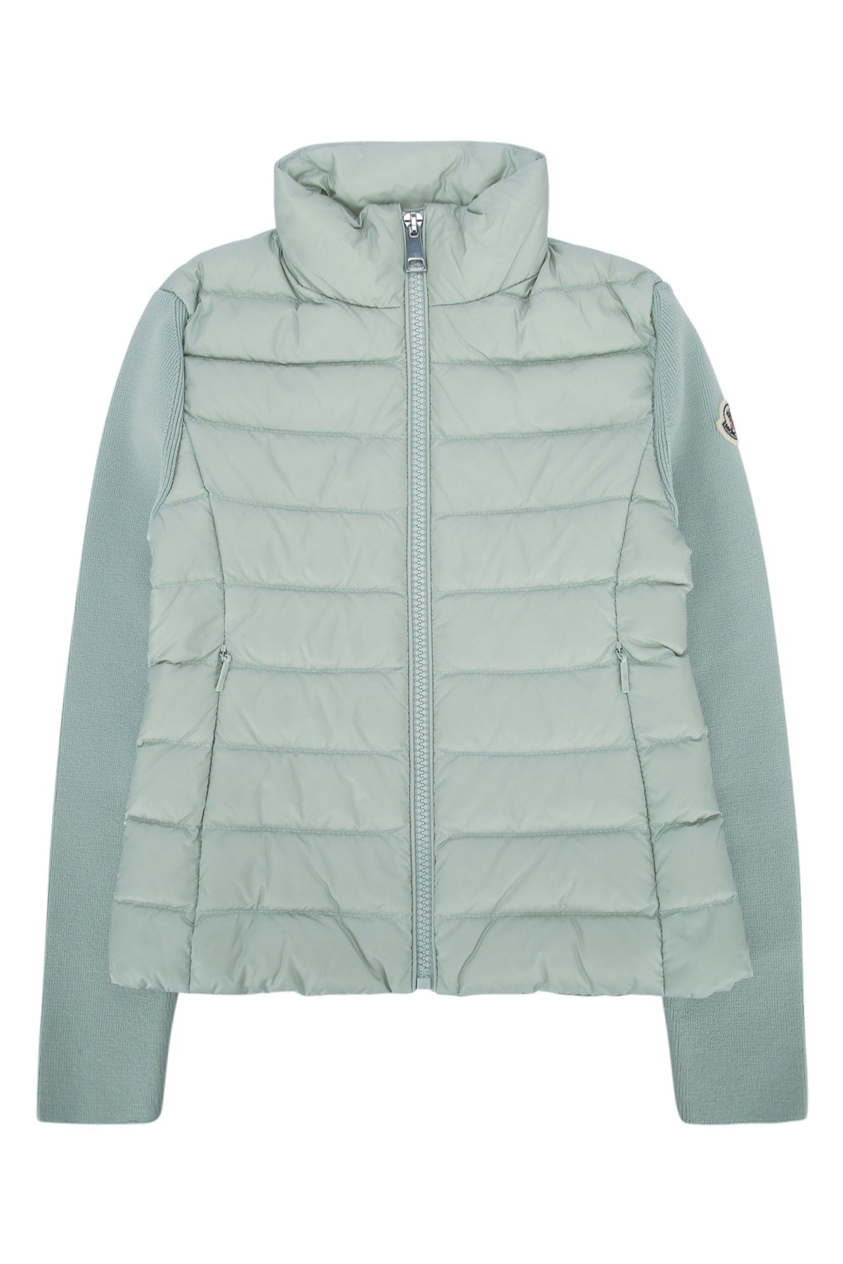 Quilted Wool-Blend Down Jacket — Gray