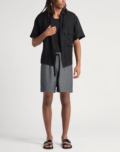 Man Shorts & Bermuda Shorts Grey Size S Polyester, Viscose, Elastane