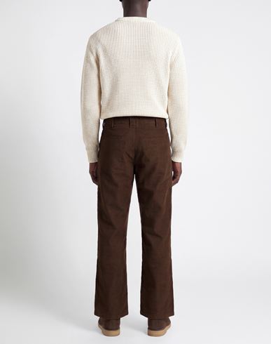 Man Pants Brown Size M Polyester, Cotton