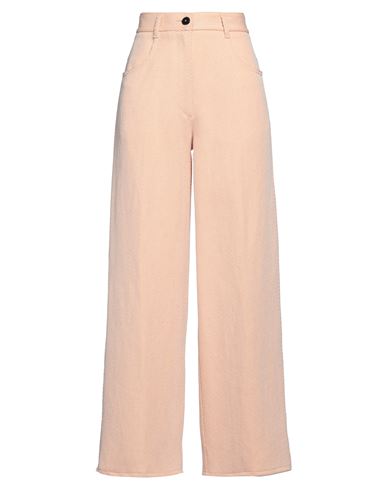 Forte_forte Woman Pants Apricot Size 1 Cotton, Linen, Acrylic, Wool