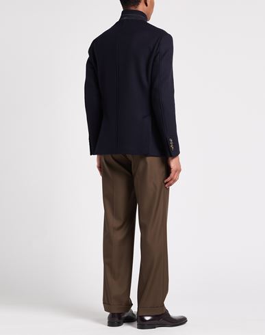Platinum Man Jacket Midnight blue Size 44 Wool, Cashmere