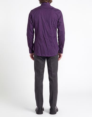 Man Shirt Purple Size XL Cotton, Elastane
