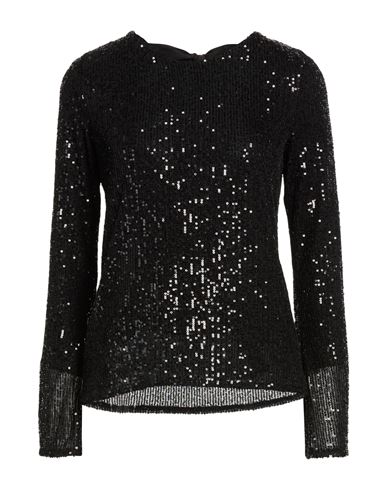 Woman Top Black Size 4 Polyester, Elastane