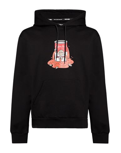 Man Sweatshirt Black Size XL Cotton