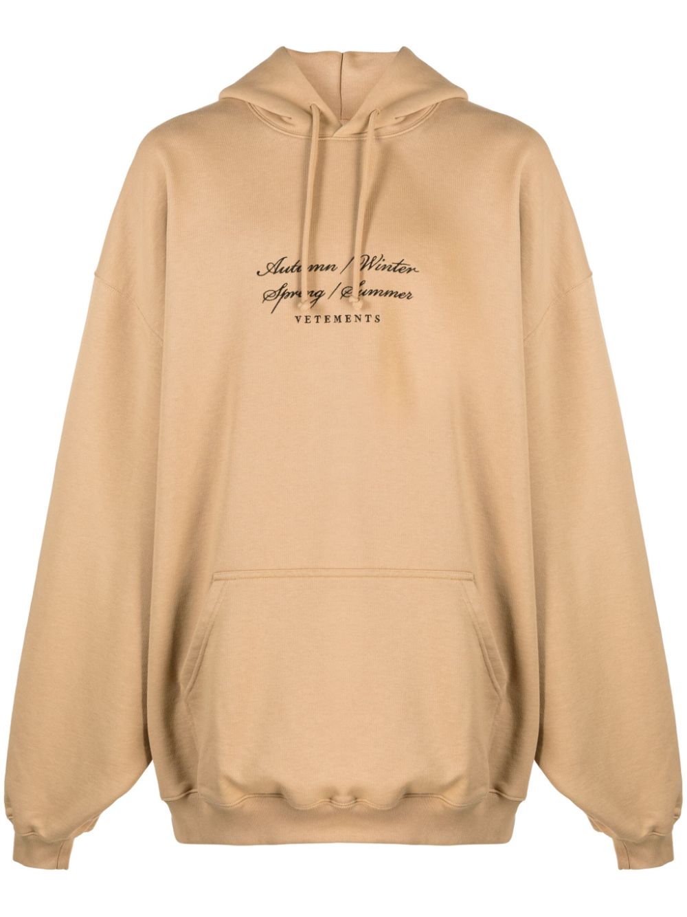 4 Seasons cotton hoodie - Brown