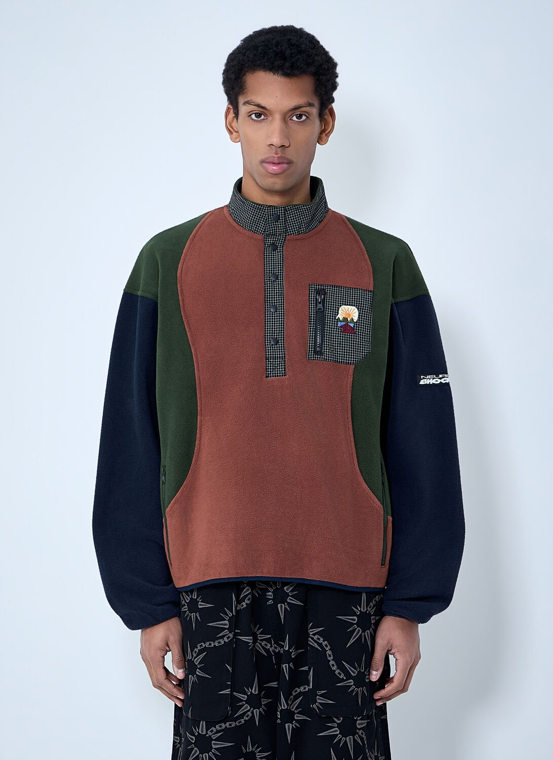 Fleece Pullover With Button Placket