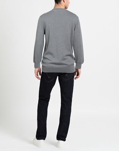 Man Sweater Grey Size 44 Merino Wool