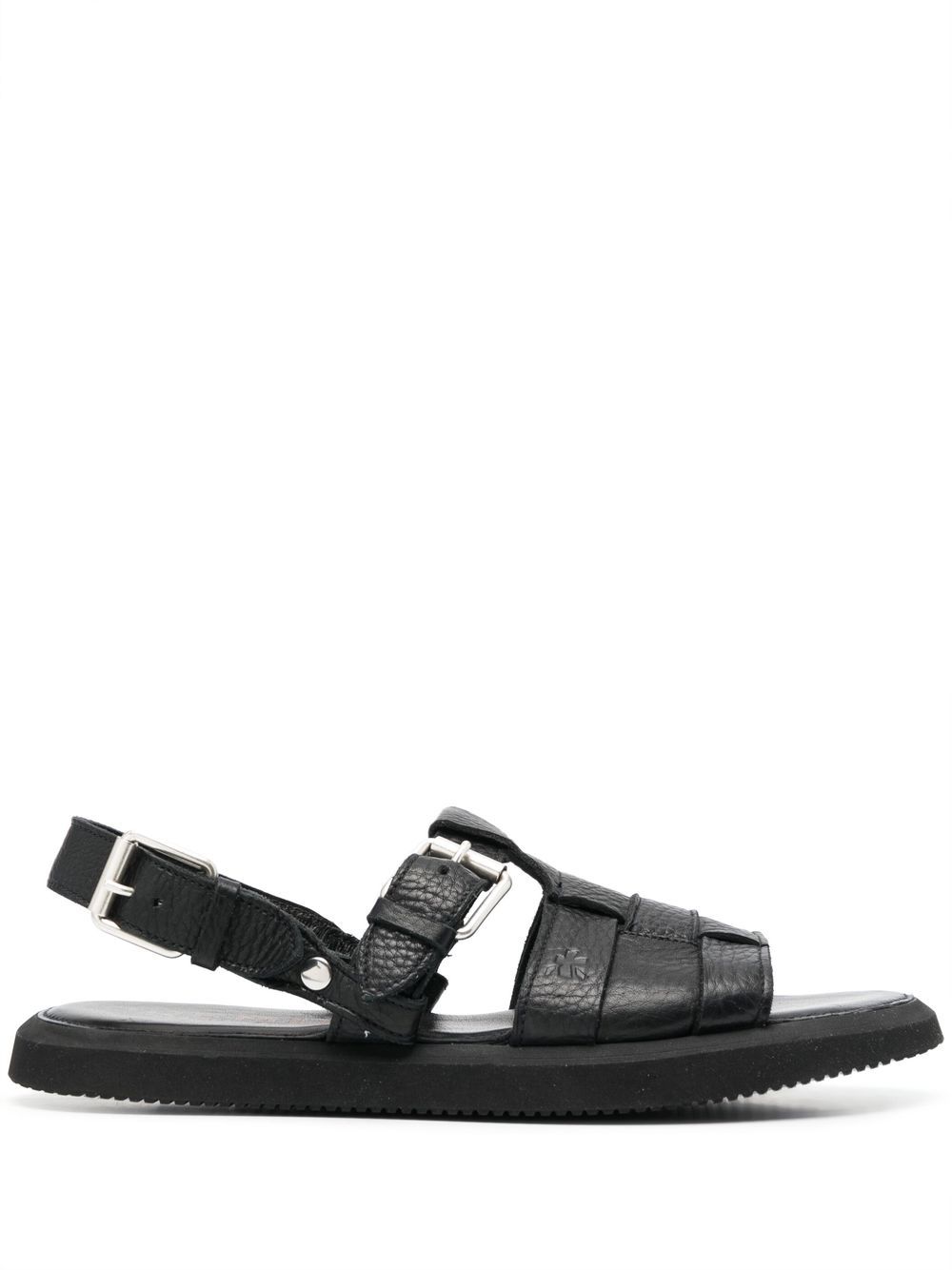 Buckle-straps sandals - Black