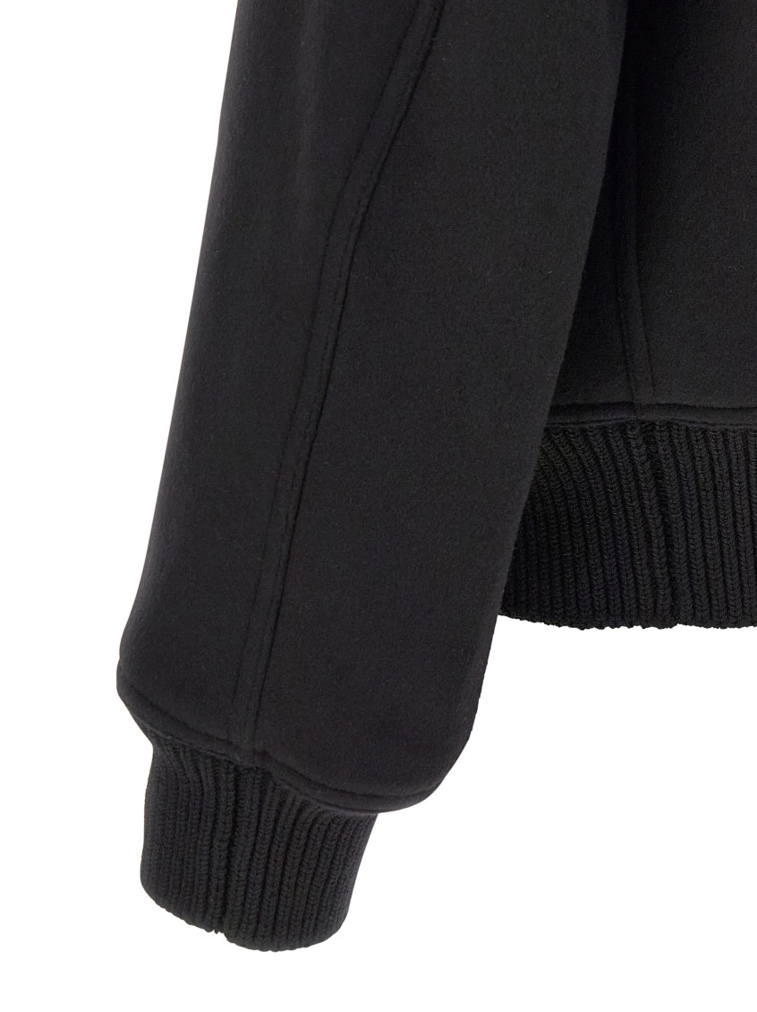 Rick Owens - dracuflight high collar bomber coat